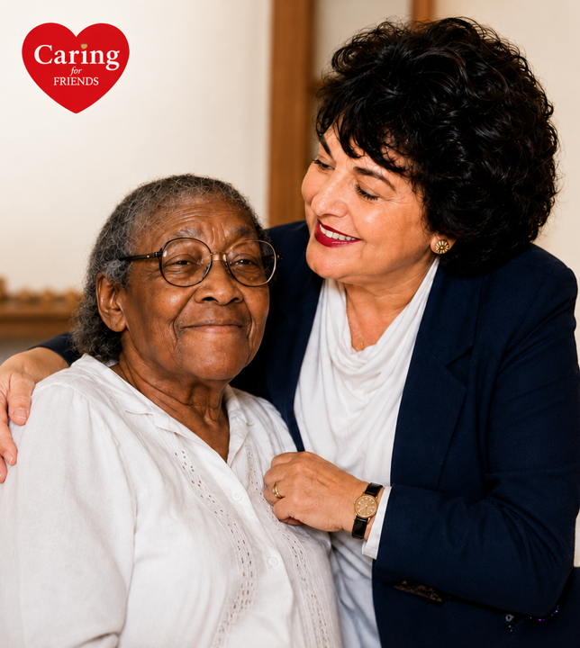 Rita and Minnie sharing a warm moment in Rita's Kitchen